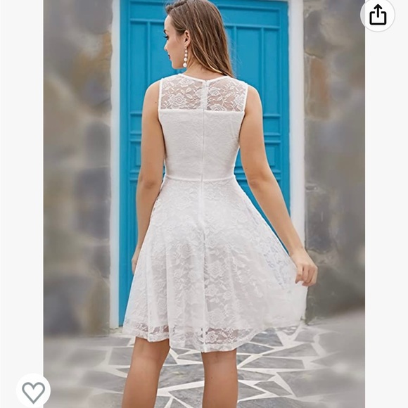 EUC 3XL White dress worn once - Picture 3 of 6